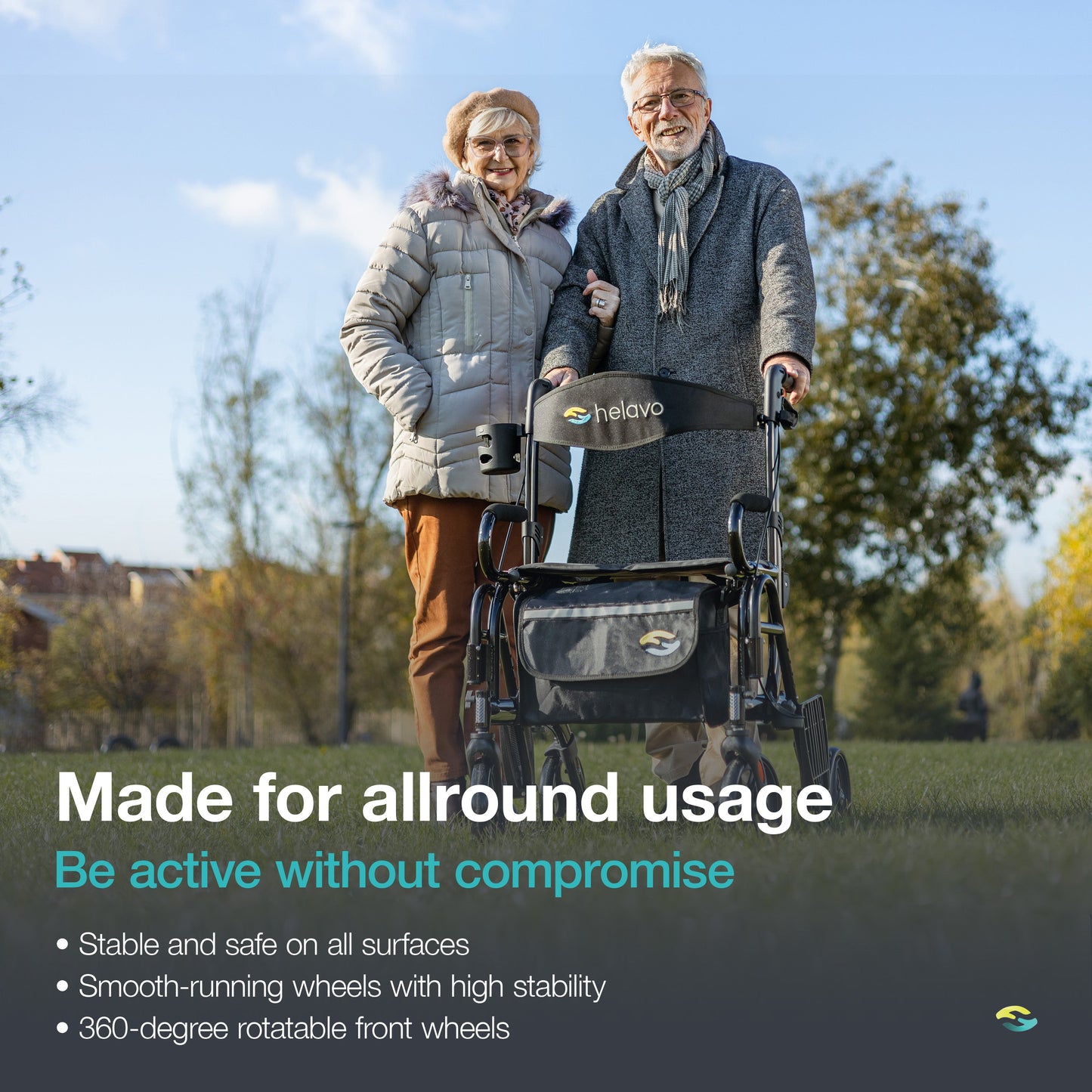 Helavo 2-in-1 Rollator & Wheelchair Combo Usability - Rollator and Wheelchairs Australia