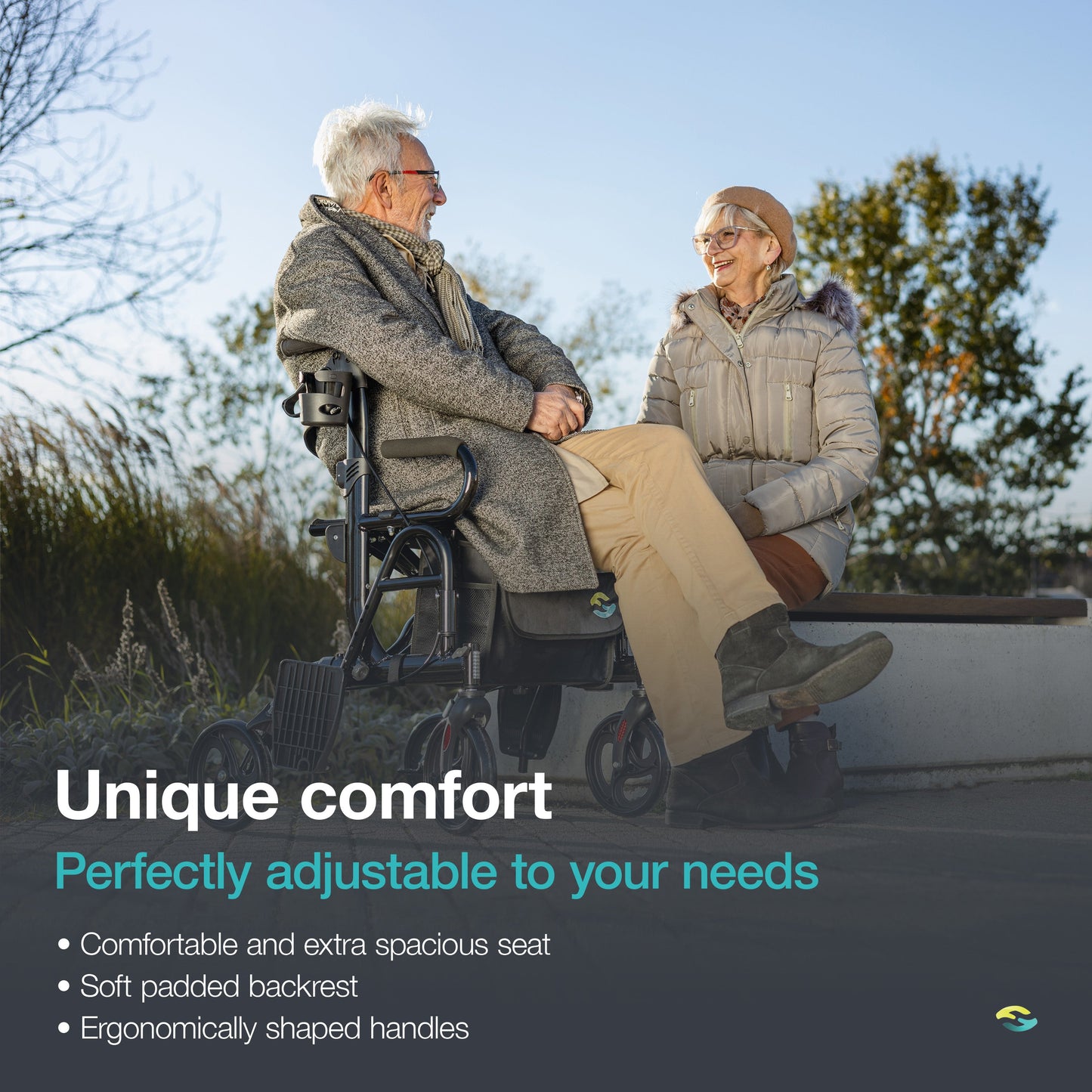 Helavo 2-in-1 Rollator & Wheelchair Combo Comfortability - Rollator and Wheelchairs Australia