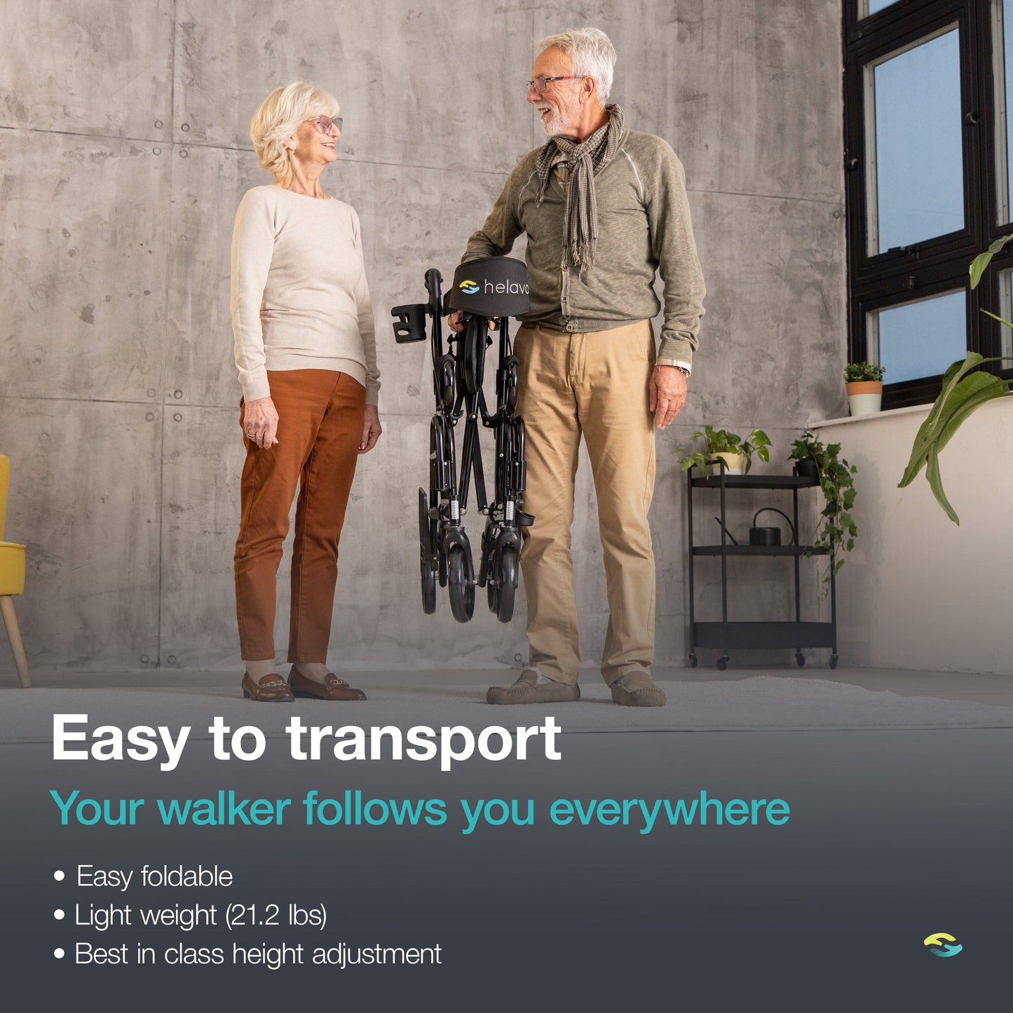 Helavo 2-in-1 Rollator & Wheelchair Combo Ease to Use - Rollator and Wheelchairs Australia