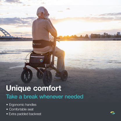 Helavo Outdoor Rollator Comfort Keypoints - Rollator and Wheelchairs Australia