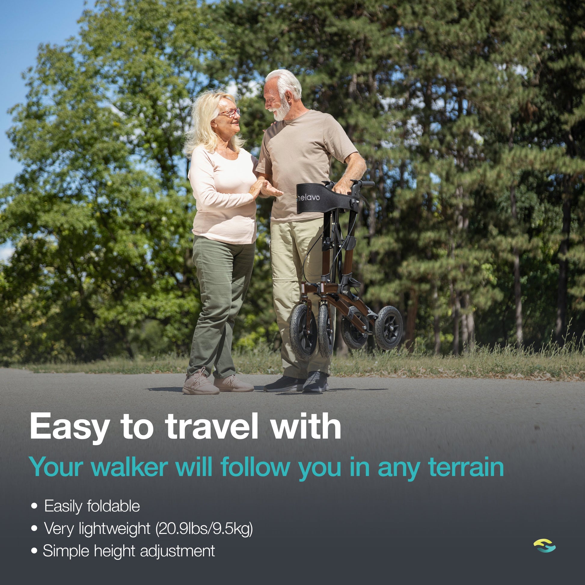 Helavo Outdoor Rollator Ease of Use Keypoints - Rollator and Wheelchairs Australia