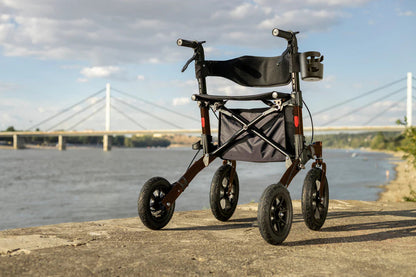 Helavo Outdoor Rollator Landscape Image - Rollator and Wheelchairs Australia