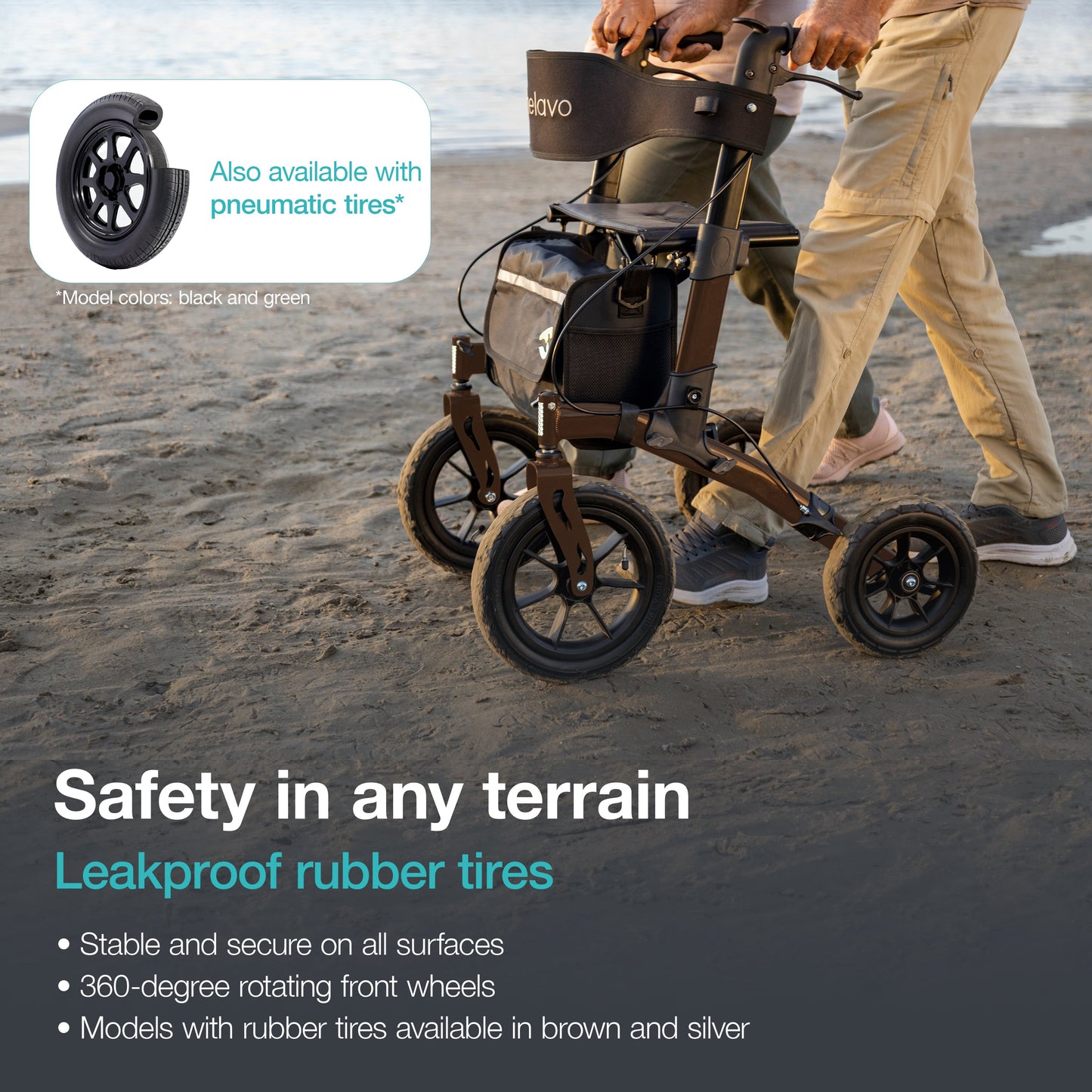Helavo Outdoor Rollator Safety Keypoints - Rollator and Wheelchairs Australia